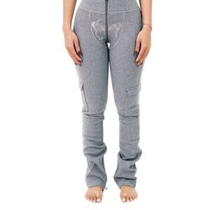 Tordrobes butterfly gray zip up pants